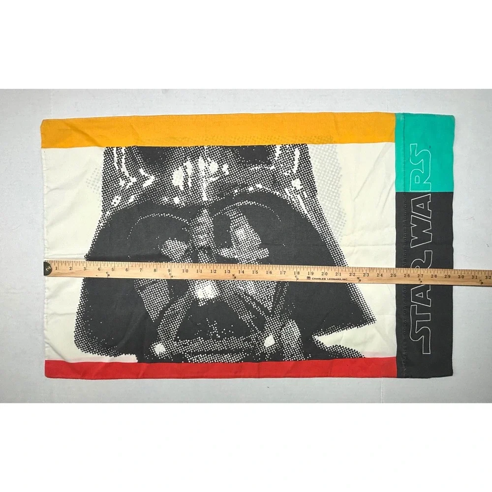 Vintage Star Wars Pillowcase Set Darth Vader Stormtrooper 1997‎ Lucasfilm GUC